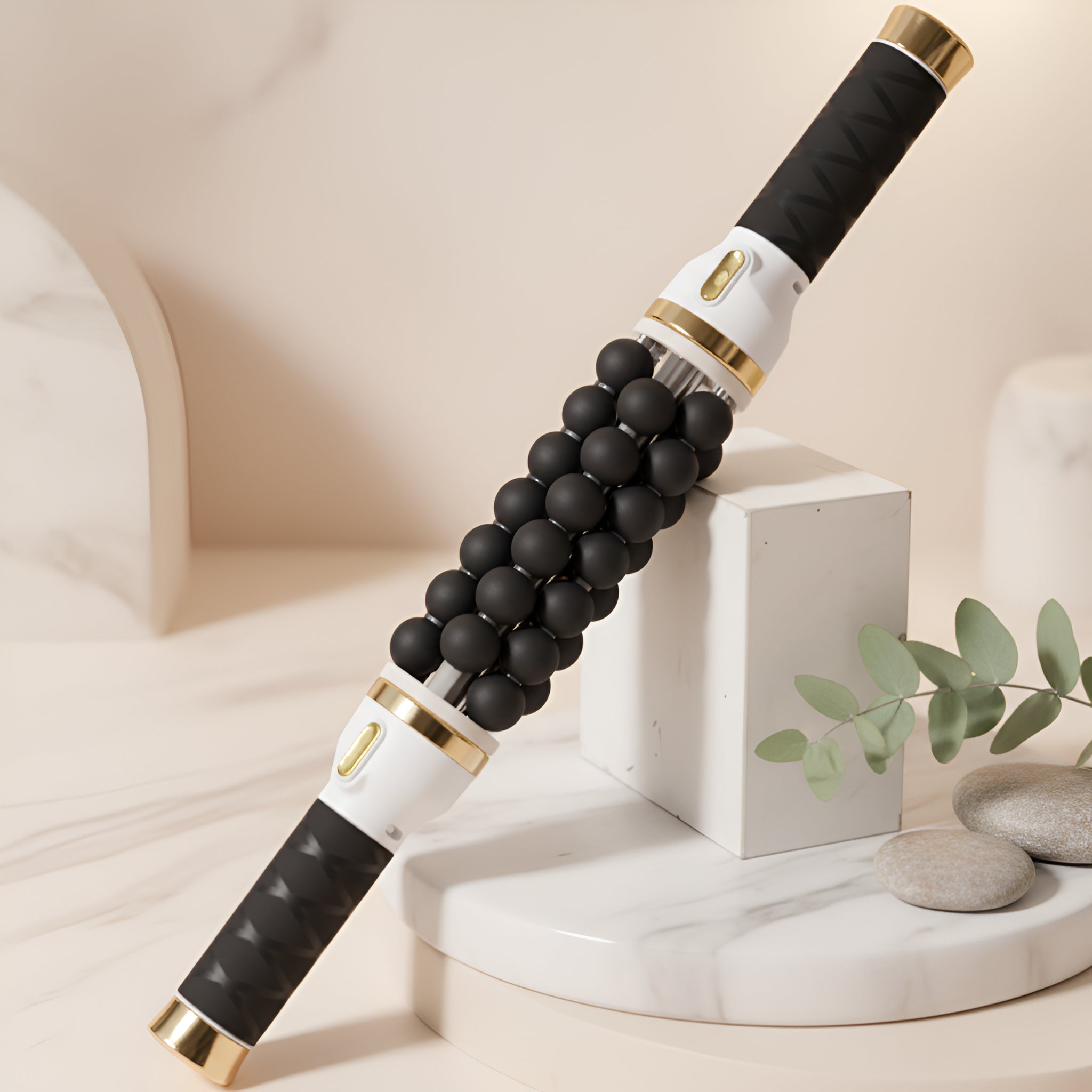 AuraTherm NoirOrbit™ Infrared Massage Roller Wand
