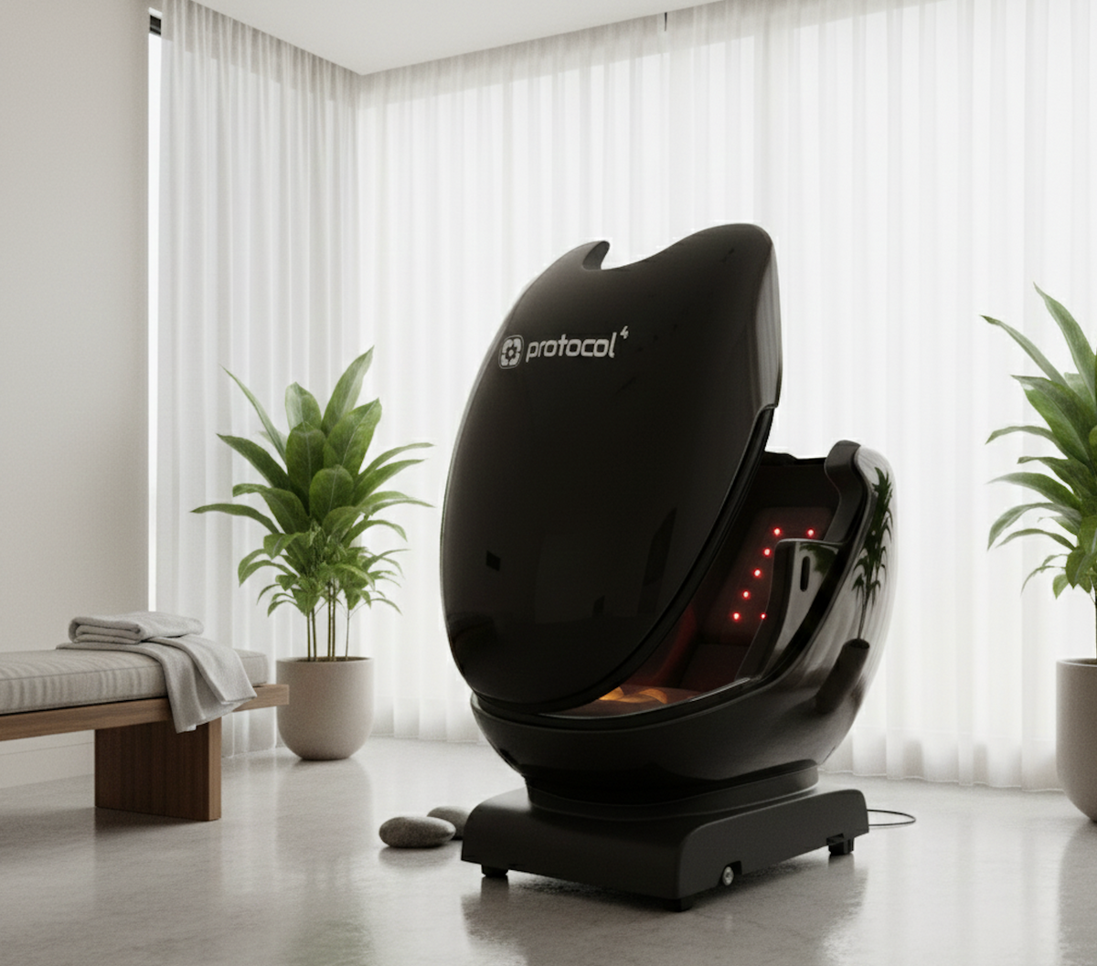 The Cocoon | Full-Body Red Light Therapy Bed | Infrared Heat + PEMF