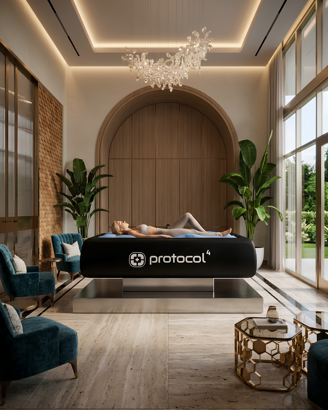 Protocol4 CryoCloud | Dry Cooling Bed | Cushioned Reclining Surface