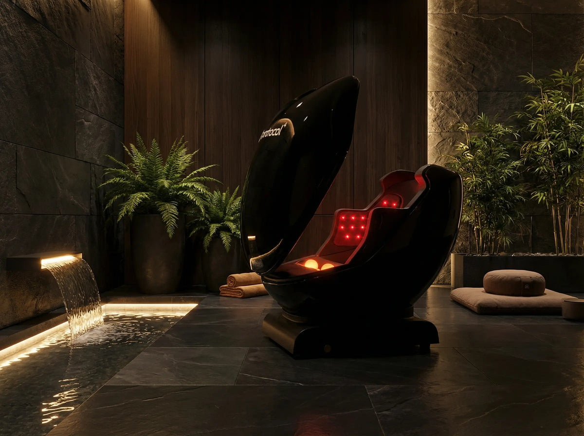 The Cocoon | Full-Body Red Light Therapy Bed | Infrared Heat + PEMF